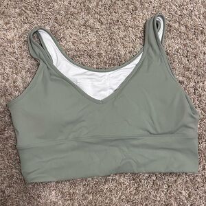 Women's Sage Green Sports Bra